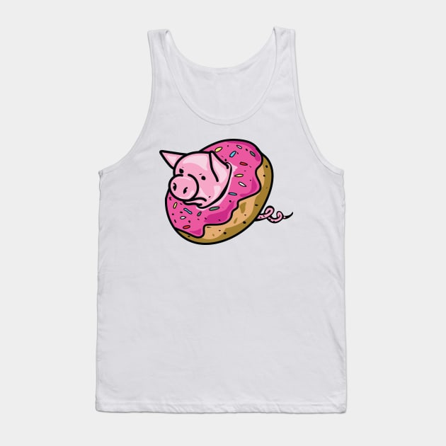 Pig Donut Tank Top by BangHolla